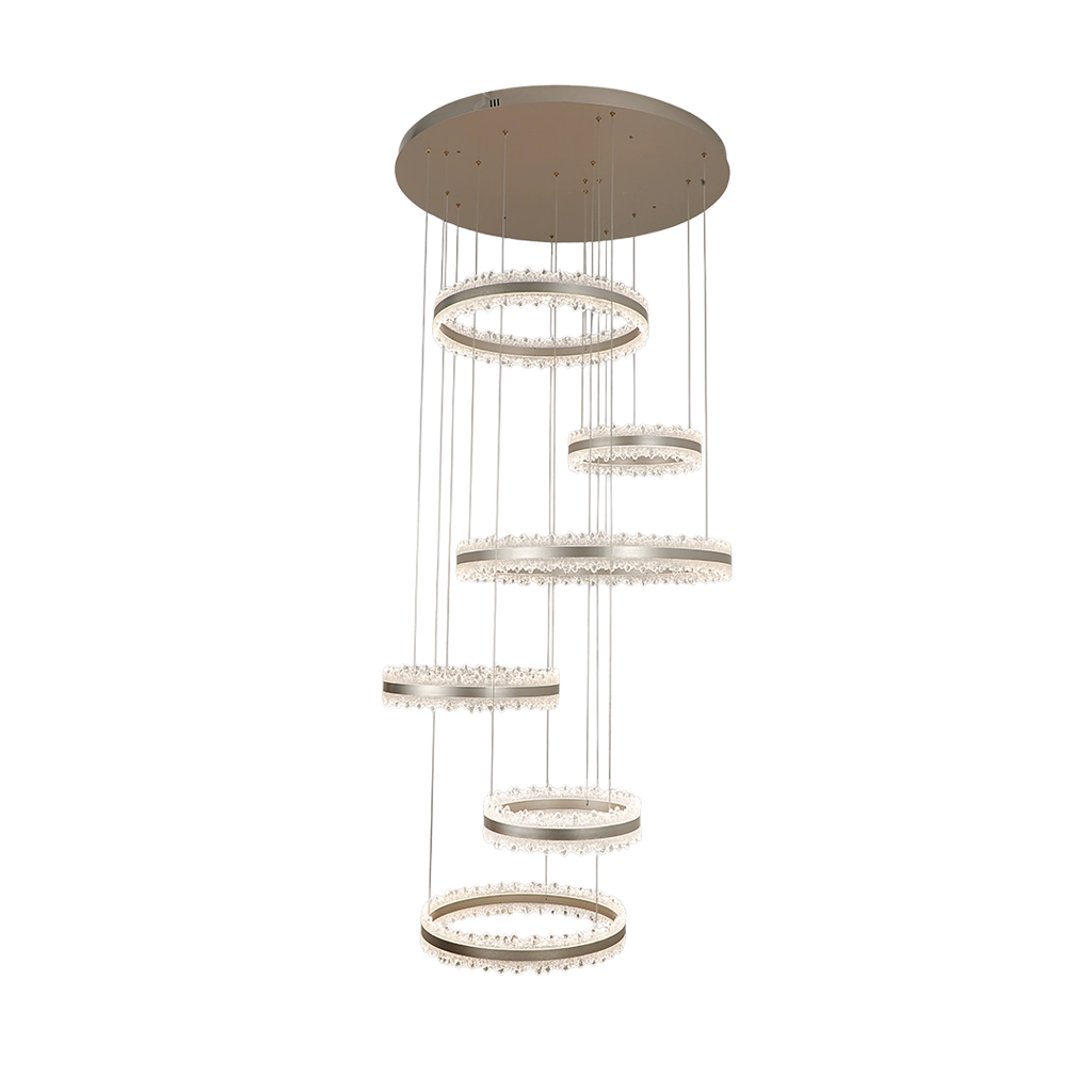 Crystal Cascade Double Height Chandelier (A919/6)
