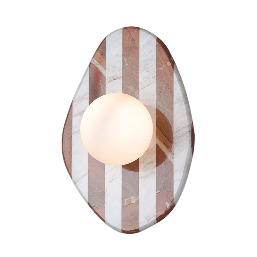 Brown Marble Glass Glow Wall Lamp (C110)