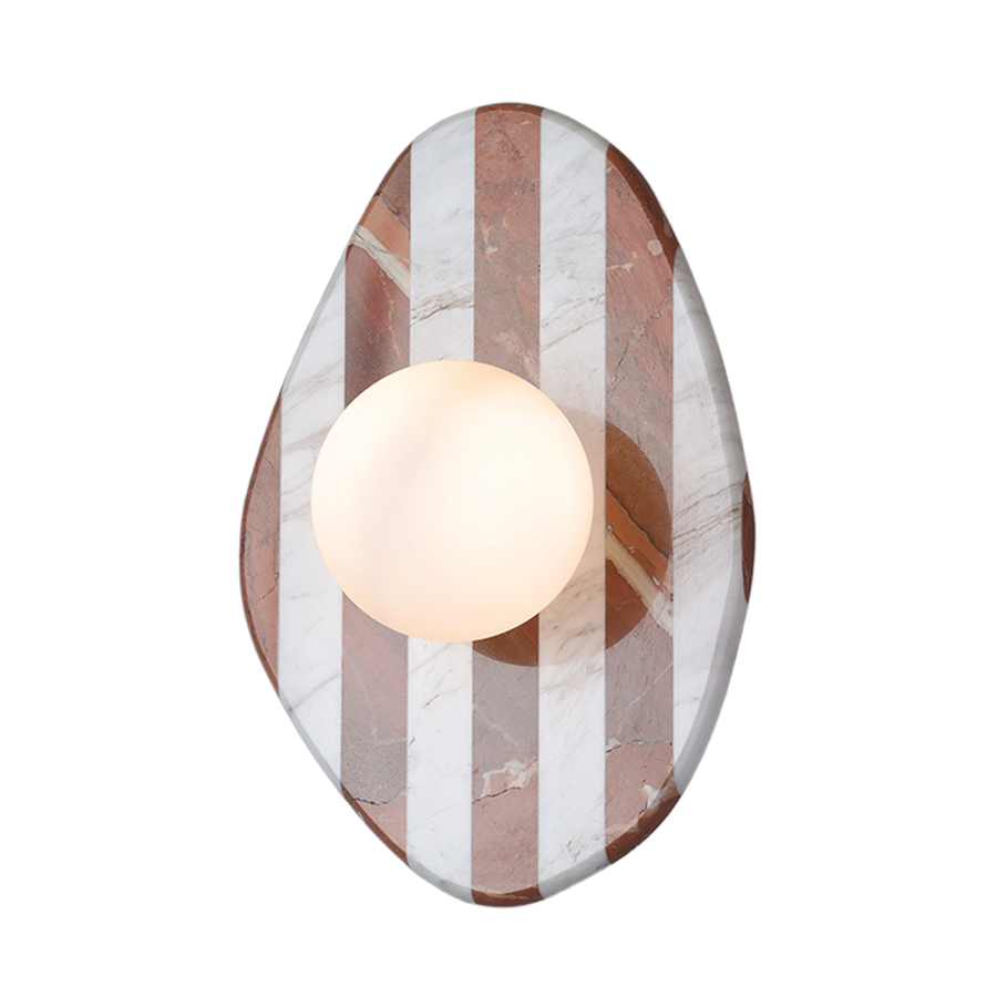 Brown Marble Glass Glow Wall Lamp
