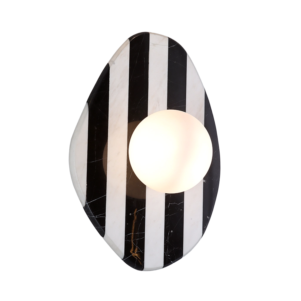 Black Marble Glass Glow Wall Lamp (C112)