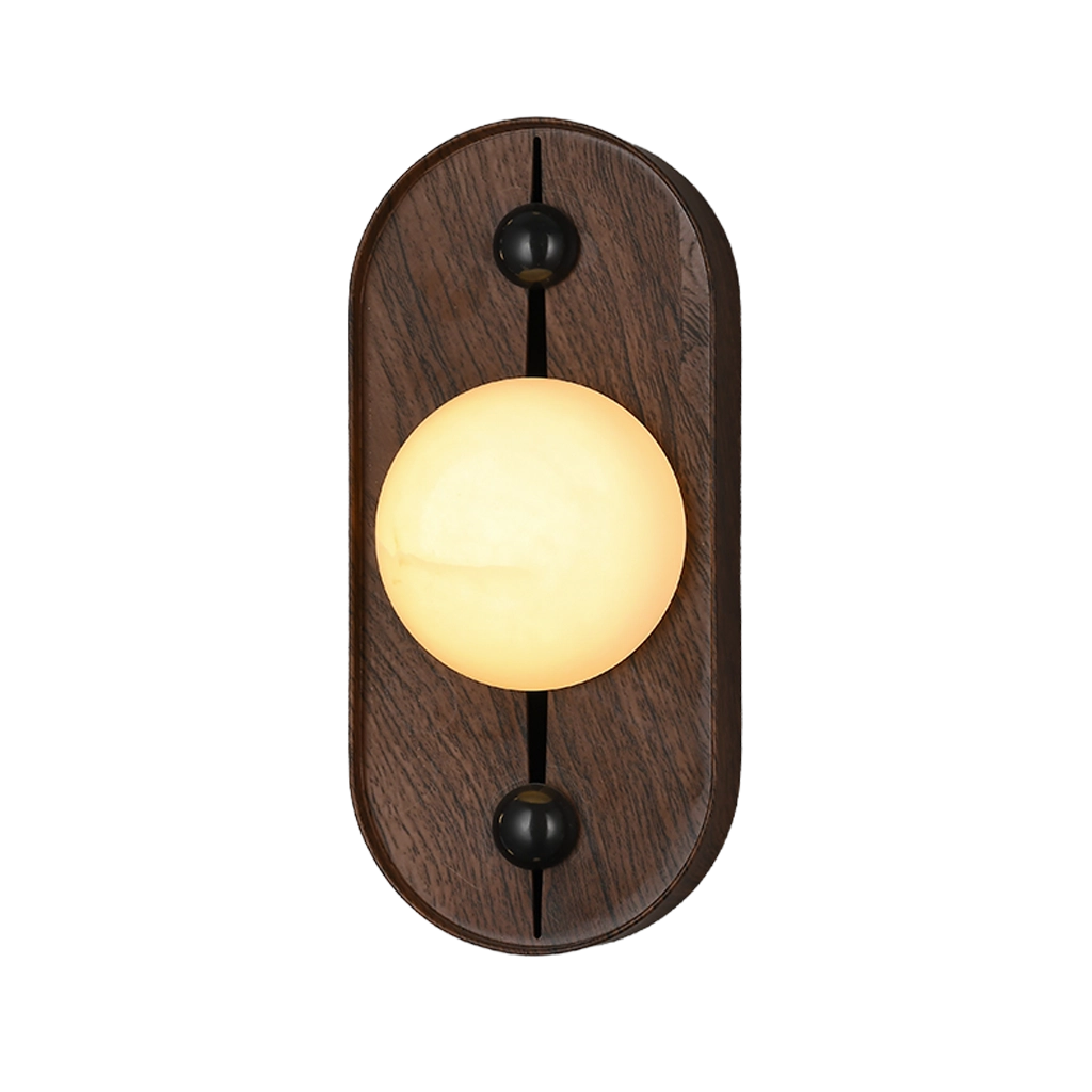 Walnut Stone Axis Wall Lamp (C167)