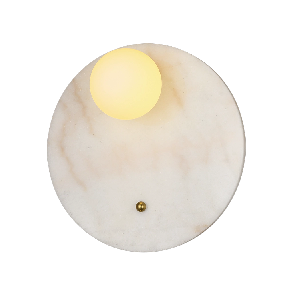 White Marble Crest Wall Lamp (C37/B/WH)
