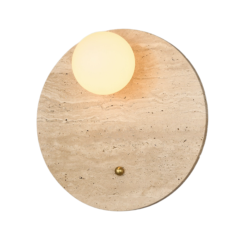 Cream Marble Crest Wall Lamp (C37/B)