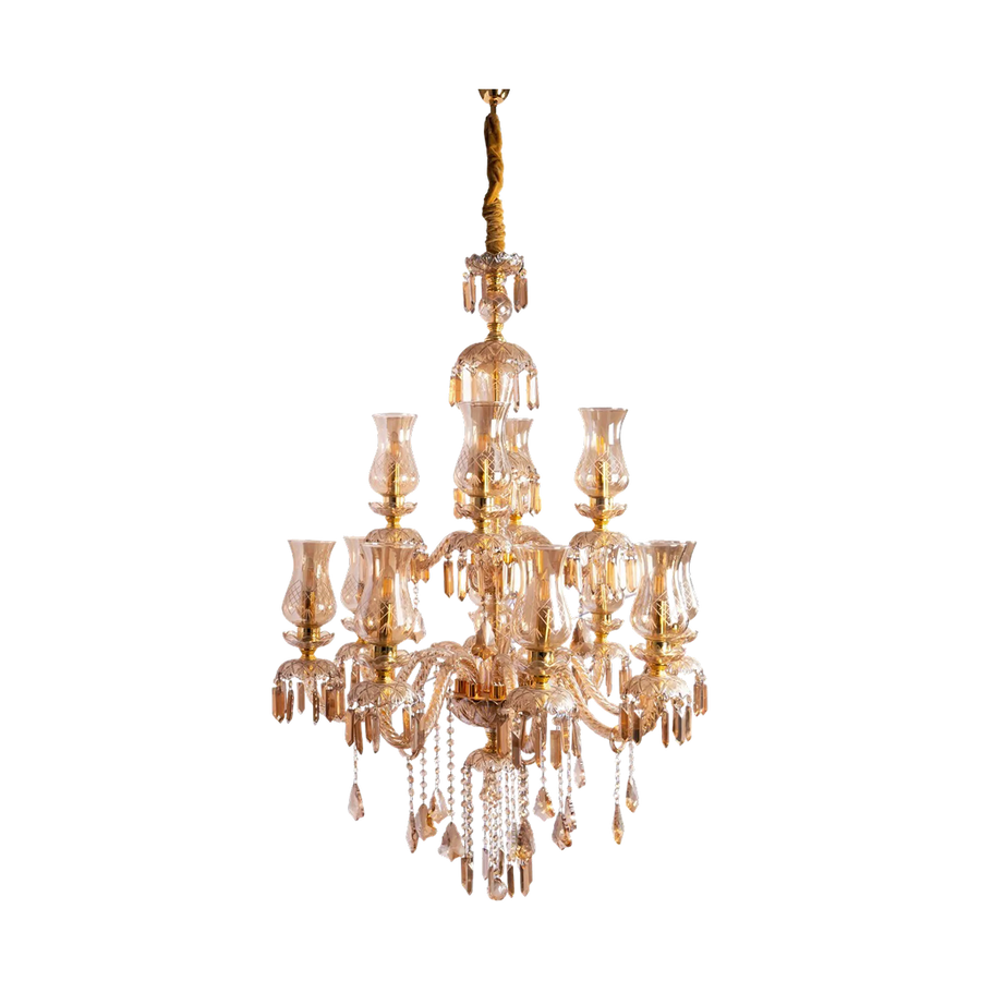 Supernova – double-height chandelier