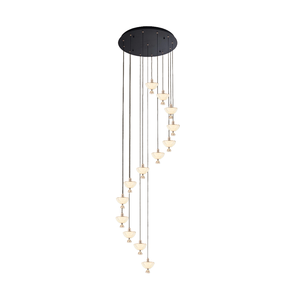 Obsidian Halo Double Height Chandelier (MD6383/13)