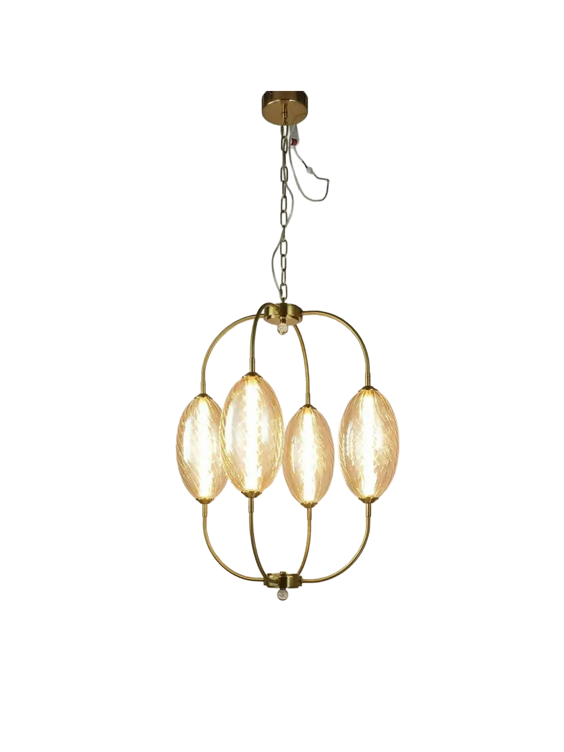 Frost Firefly Amber Glass Chandelier (A1892/4/A3)