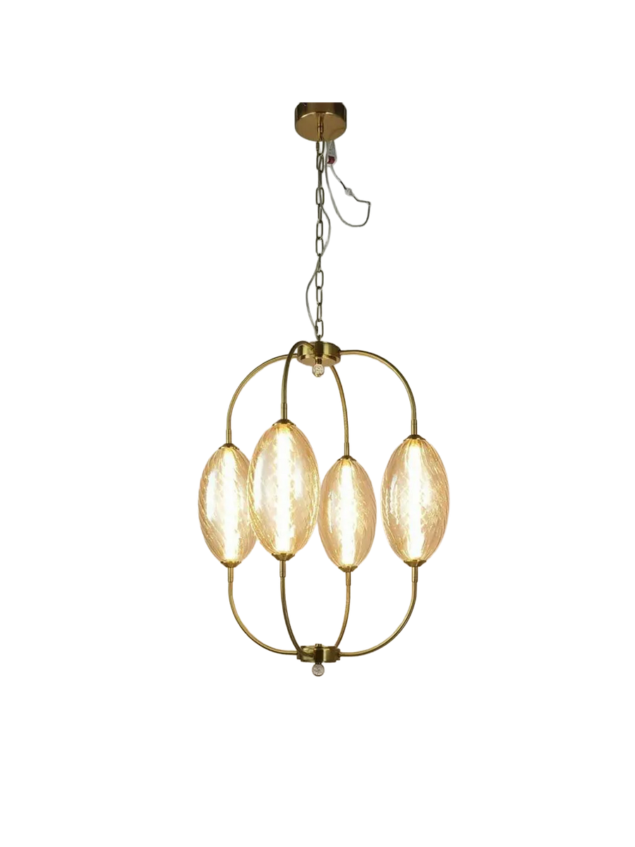 Frost Firefly Amber Glass Chandelier – pendant light