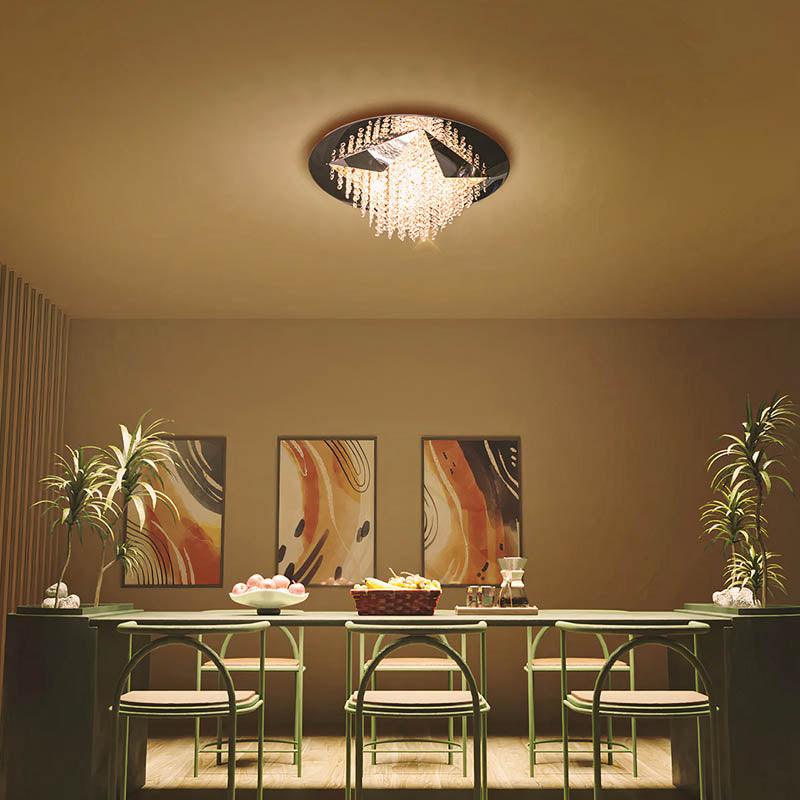 
                  
                    Cameo Ceiling Crystal Chandelier by Philips (581849) - Best Chandelier for Dining Decor
                  
                