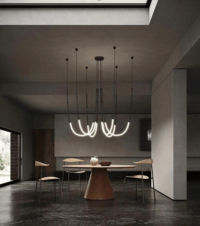 Meteoric Golden Finish Chandelier (1118)