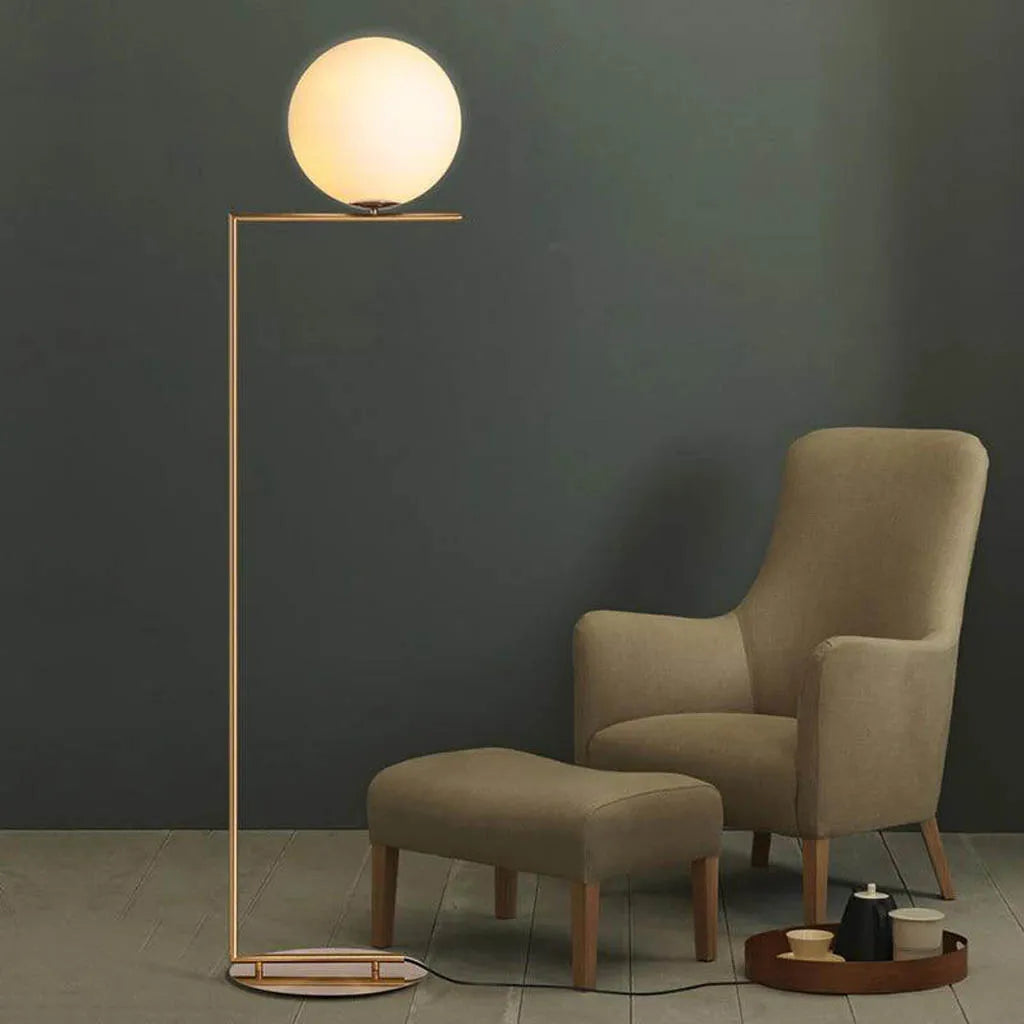 Dreamy Orb Golden Floor Light (F9086)