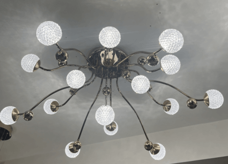 Glass Ball Chandelier by Gloss (6815-16) - Ashoka Lites