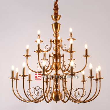 Metal Chandelier by Gloss (D33400-12+6+3) - Ashoka Lites