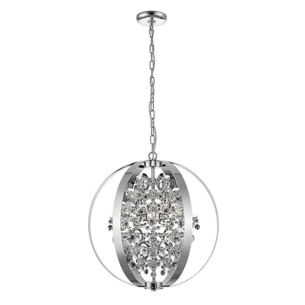 Globe of Glitter Crystal Pendant Light (581884)