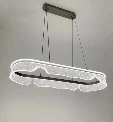 Rectangle Glass Chandelier by Gloss (A861-1) - Ashoka Lites