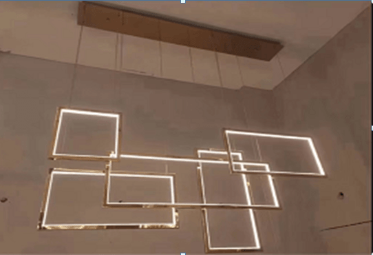 Rose Gold Chandelier by Gloss(AM347) - Ashoka Lites