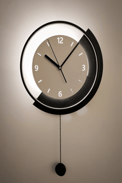 
                  
                    Round Black and White Wall Clock by Gloss (2612) - Ashoka Lites
                  
                